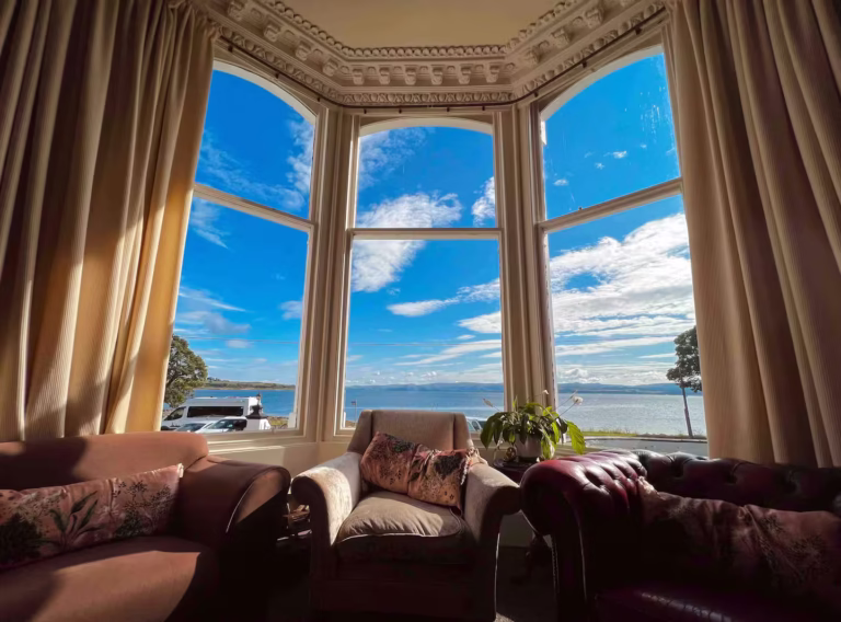 Bute house view from living room window