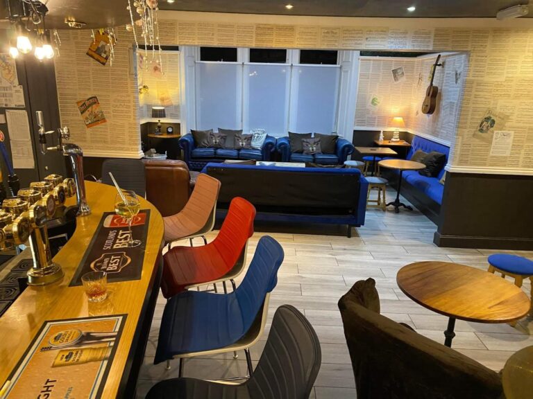 St Blane’s the seats at the bar