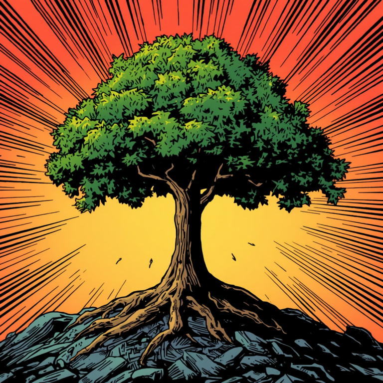 thrive in a pop art style